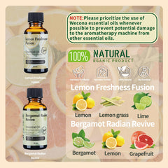 Wecona bergamot lemon oils 30ml bottle for refreshing citrus blends