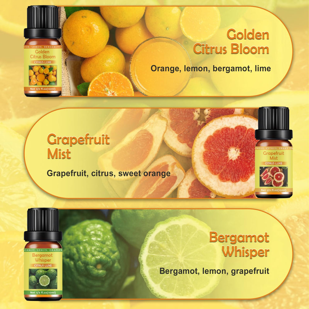 WECONA Lemon oil bottle ideal for refreshing diffusers and daytime focus.