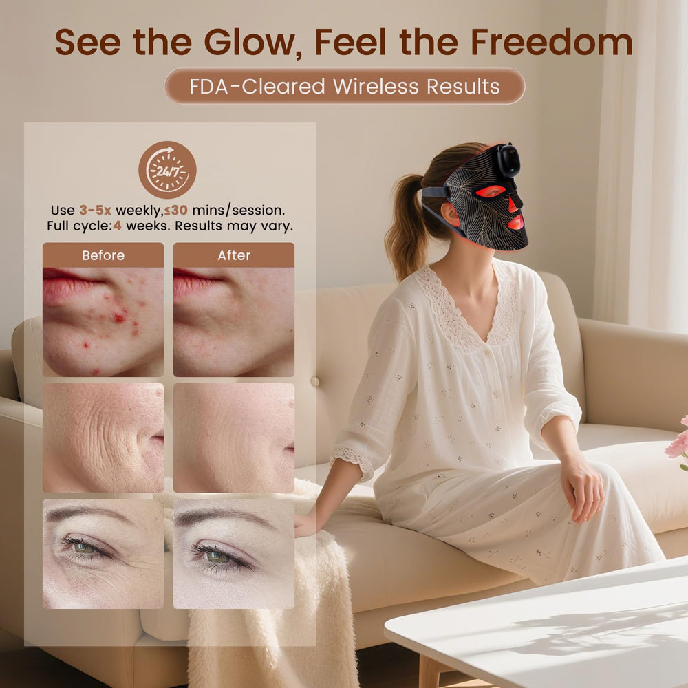WEETALL eight-modes LED mask control panel enabling versatile skincare routines