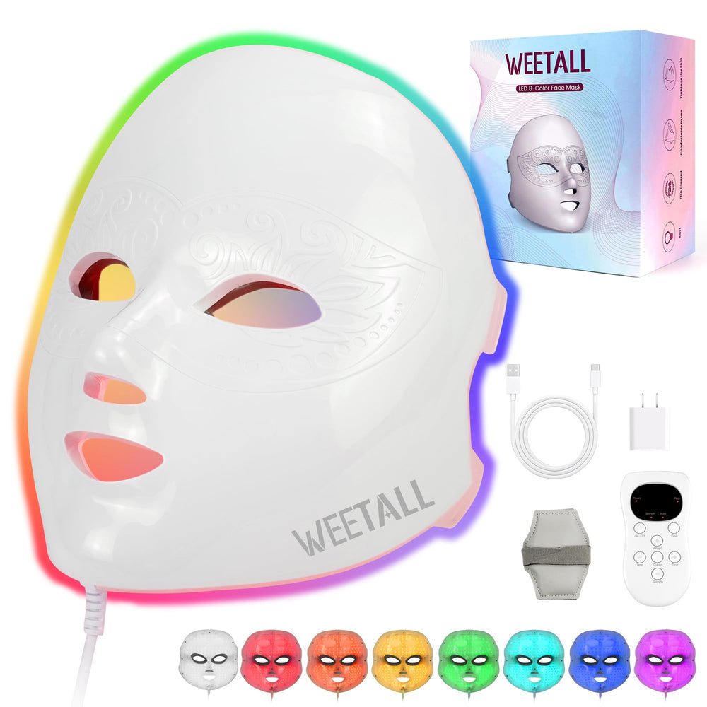 Weetall gift-ready packaging featuring LED mask for gifting.