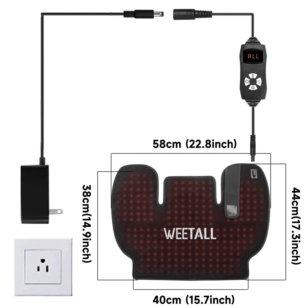 WEETALL raised panel directs light to neck area