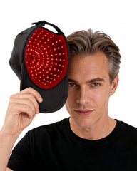 WEETALL red light cap cordless battery enables portable at-home sessions.