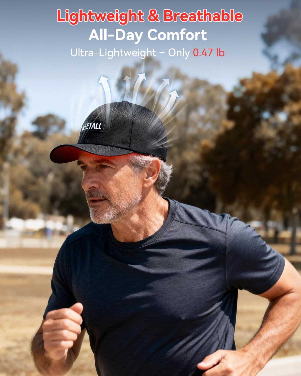 WEETALL red light cap universal-fit buckle for a customizable fit.