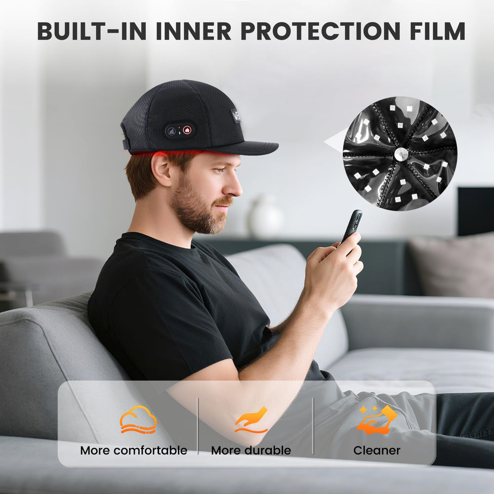 WEETALL red light cap auto-timer display for safe sessions