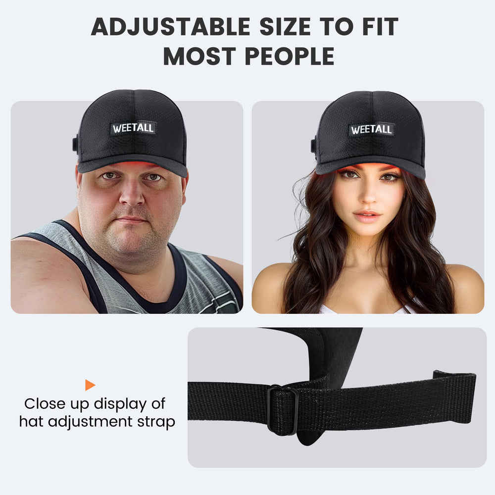 WEETALL red light cap inner lining designed for easy cleaning