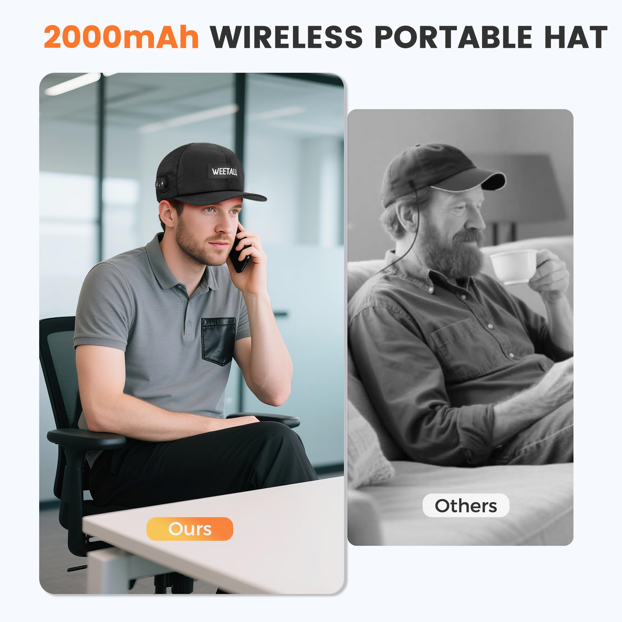 WEETALL packaging with manual for the red light hair cap