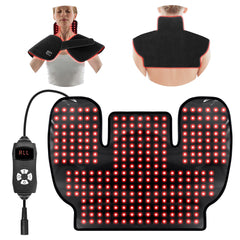 WEETALL red light neck shoulder wrap front view for neck comfort