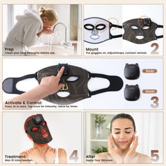 WEETALL travel-friendly LED mask ready for use anywhere