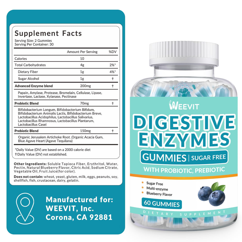 Weevit Digestive Enzymes Gummies in everyday setting indicating convenient usage