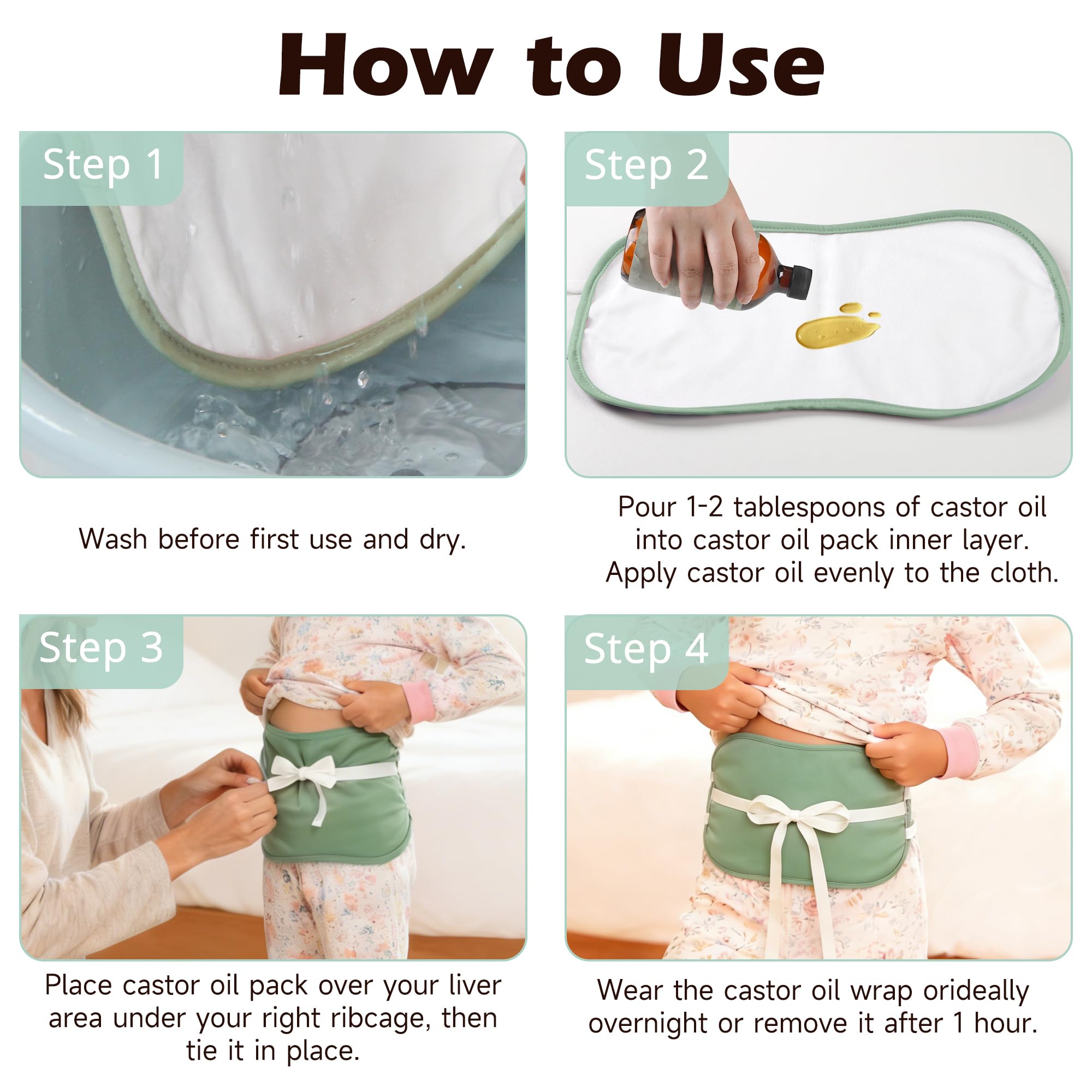Wegreeco wrap designed for easy application and even oil distribution.