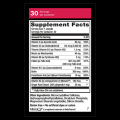 Weider Artery Health capsule closeup highlighting K2 and D3 ingredients for calcium guidance.