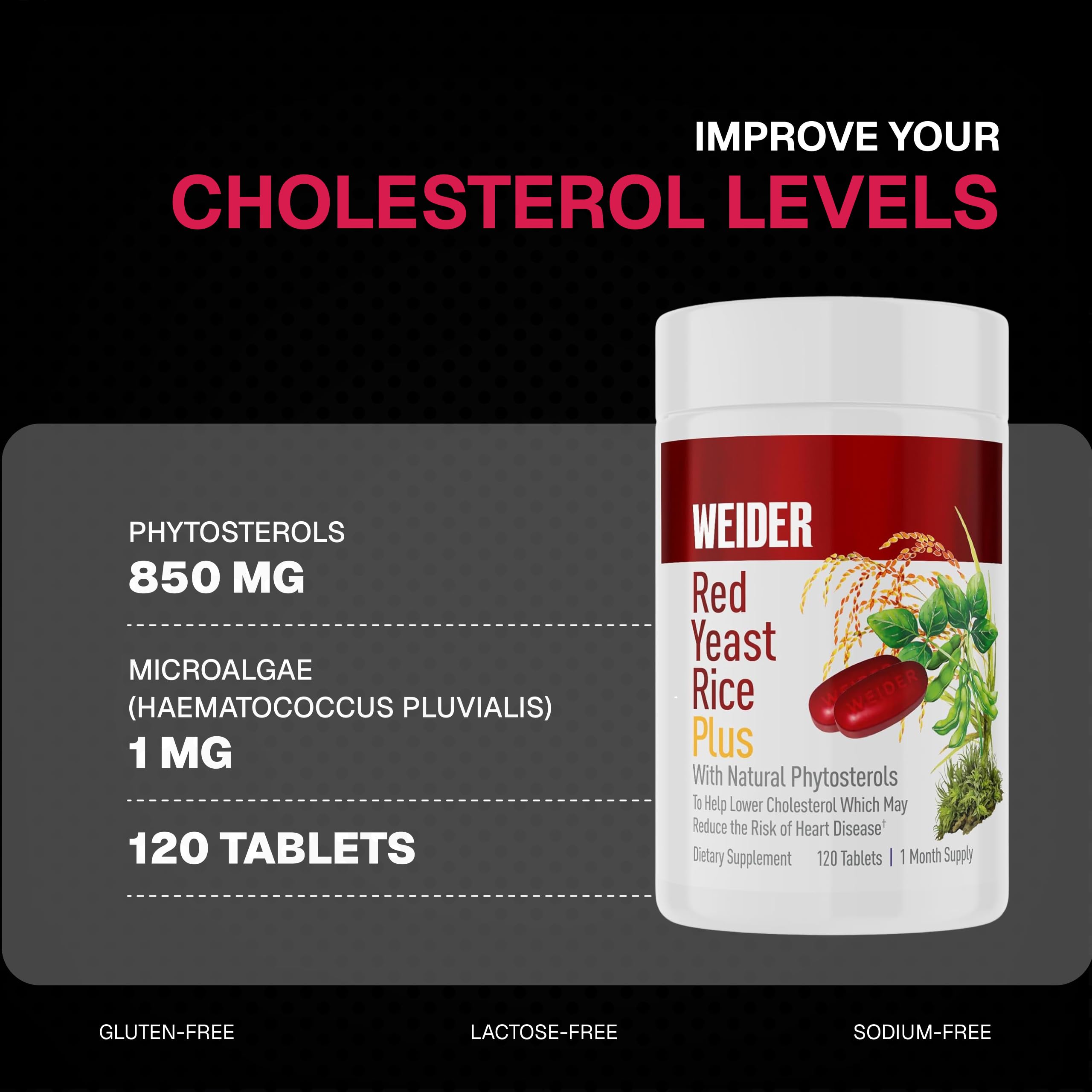 Close-up of Weider capsules showing a gluten-free, lactose-free formula.