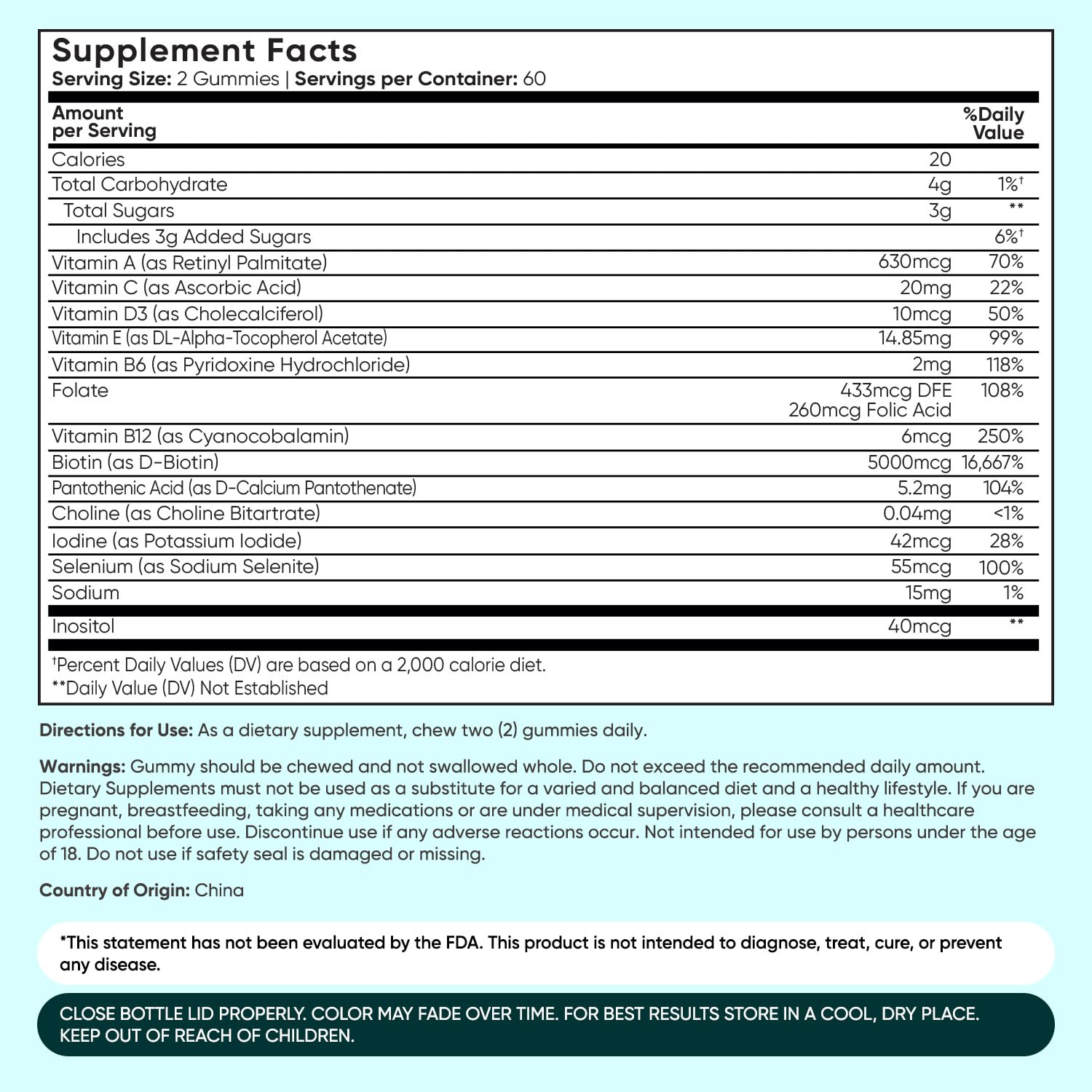 WeightWorld Biotin gummies 120-count pack