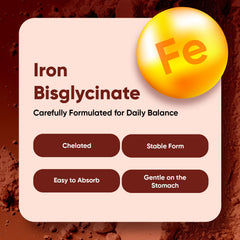 WeightWorld iron tablets view shows vegan-friendly chelated iron for sensitive stomachs.