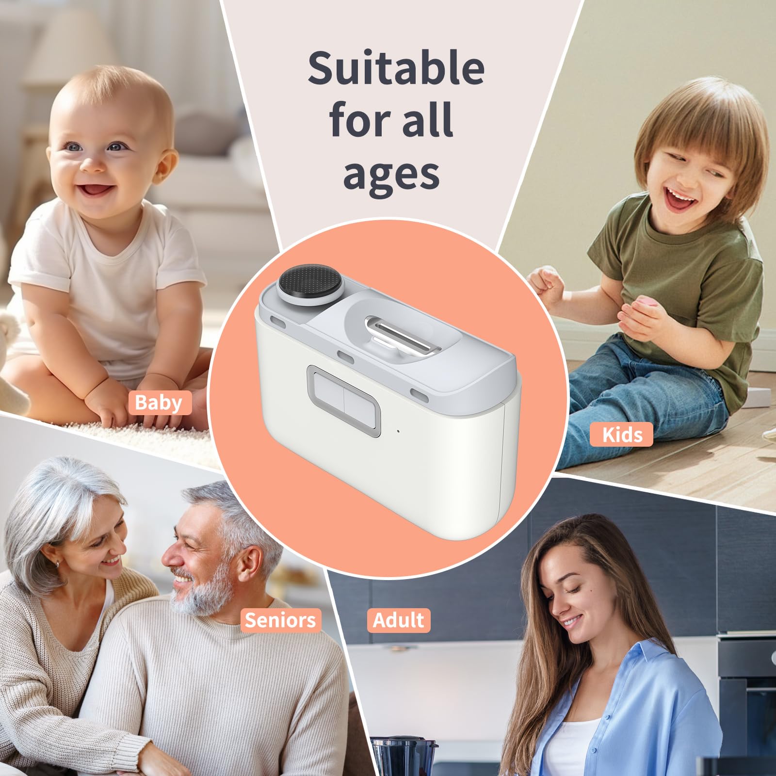 WEIHUINET safe for baby and seniors with silent operation.