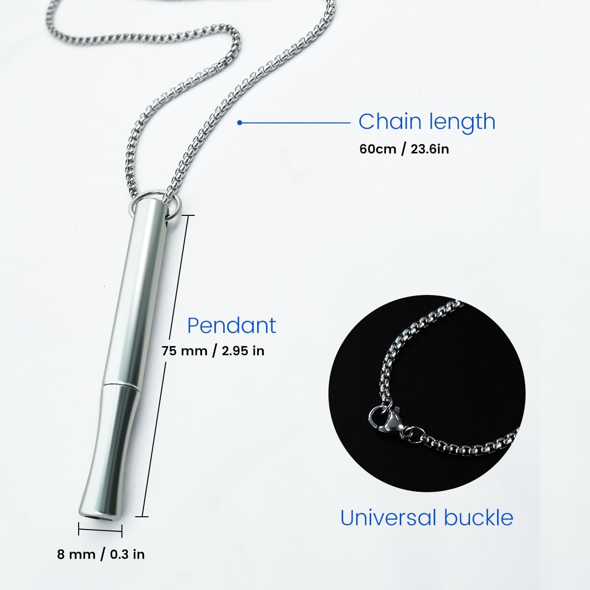 WEIWYWW wear versatility: on-wrist and neck shot demonstrates focus-friendly accessory.