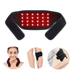 Weiyitec neck wrap front view with 660nm red light for targeted neck comfort.