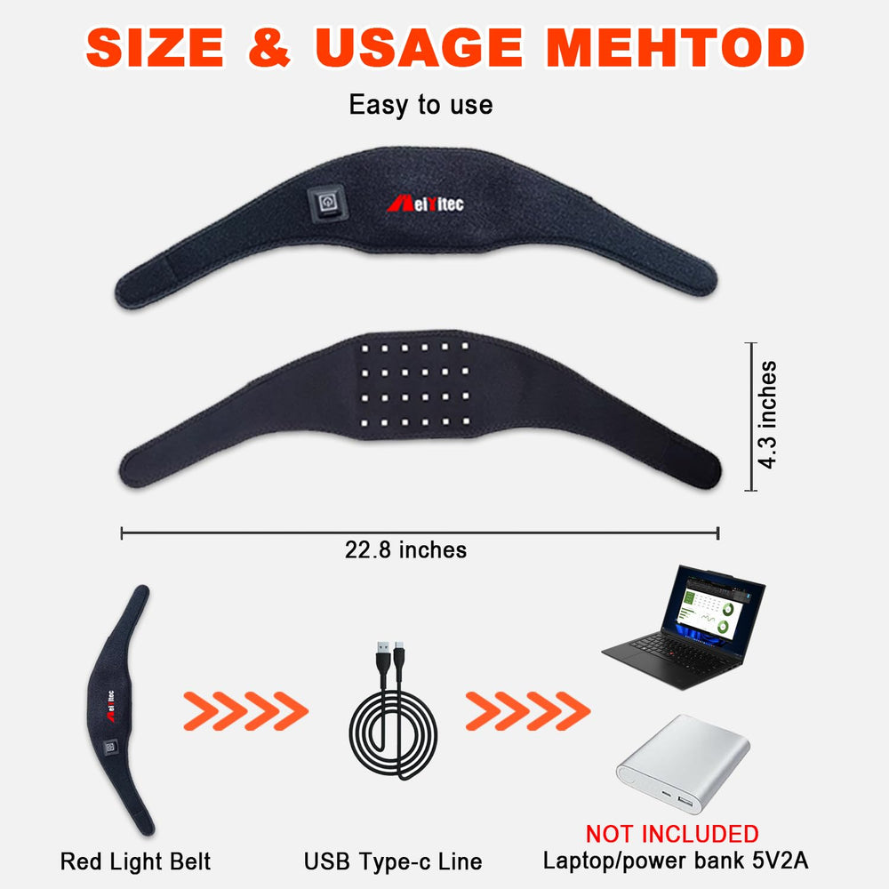 Weiyitec neck wrap positioned around neck and jaw area for targeted relief.