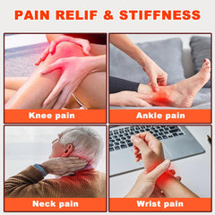 Weiyitec neck wrap worn on the neck for hands-free therapy.