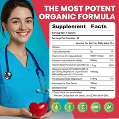 Wekannufod gummies ingredients panel showcases magnesium glycinate and potassium citrate.