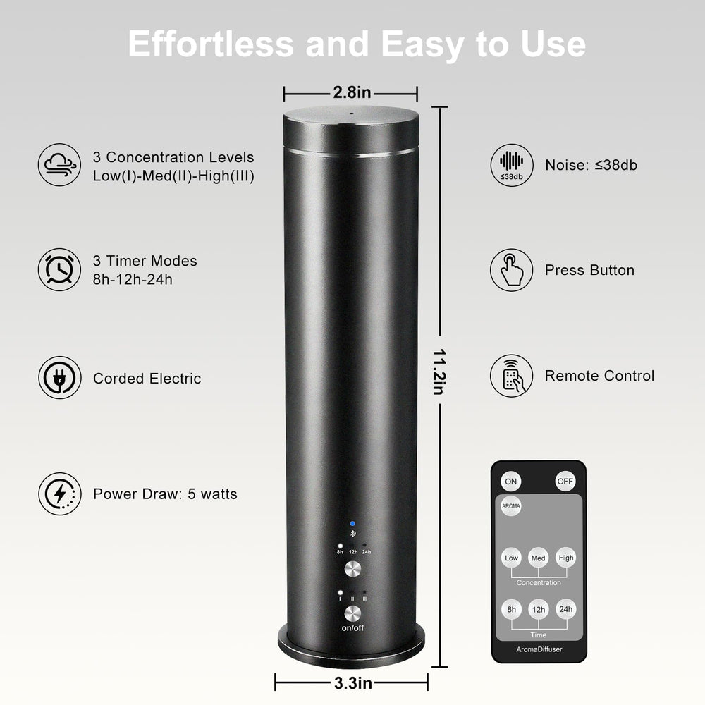 WEKELL diffuser remote control enables easy scent customization