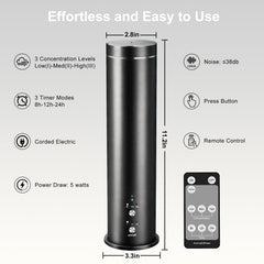 WEKELL diffuser remote control enables easy scent customization