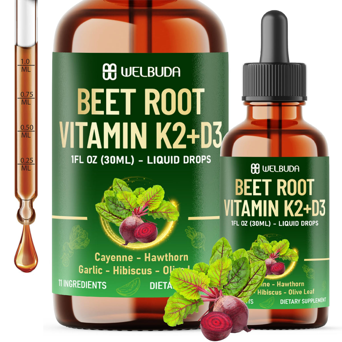 WELBUDA 11in1 Beet Root Liquid Bottle — convenient daily energy support