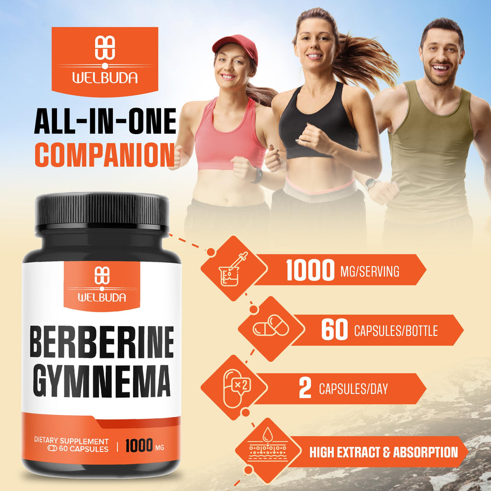 WELBUDA Berberine-Gymnema ingredients list includes Berberine and Gymnema.