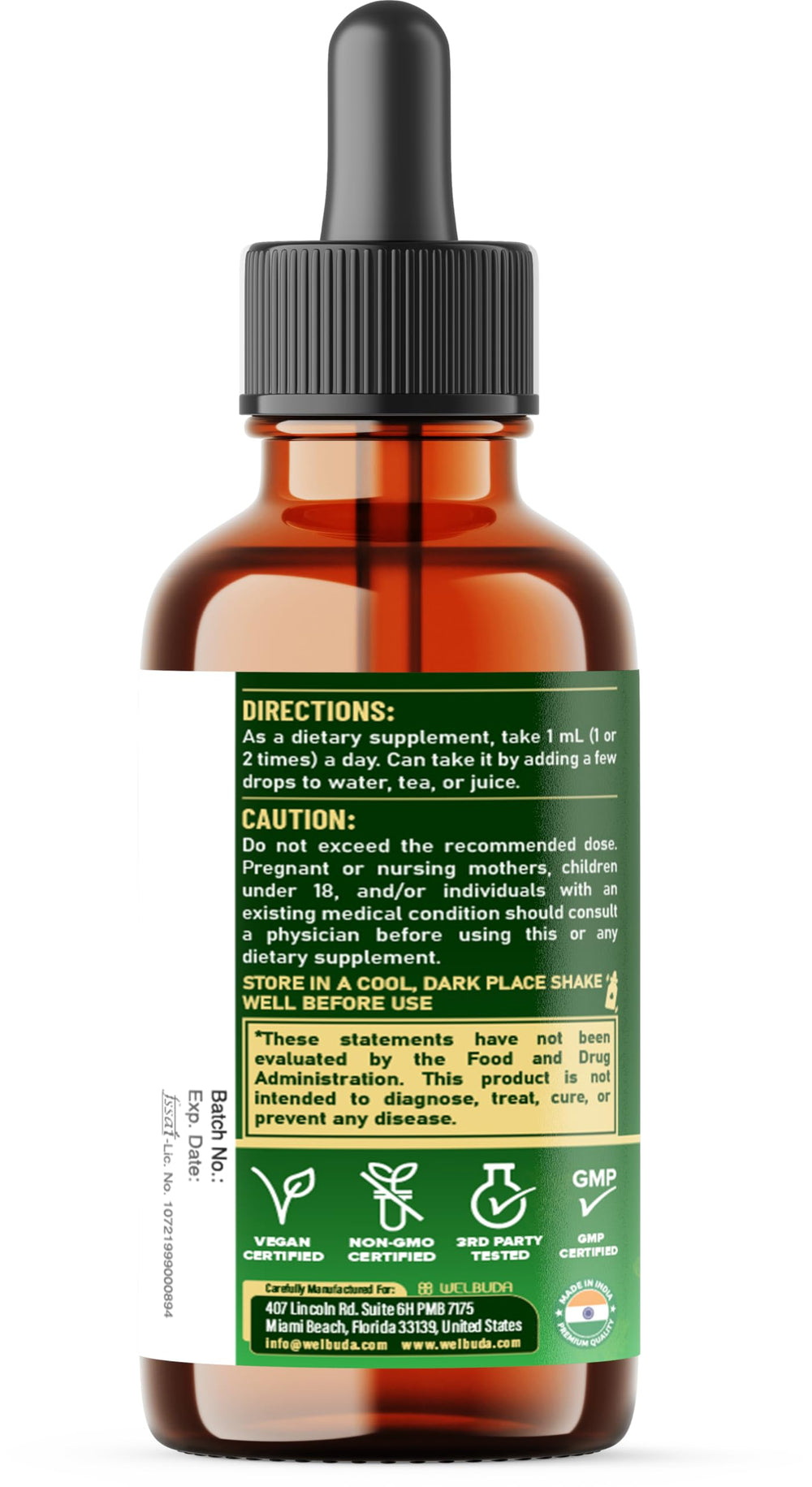 WELBUDA daily use routine with 1ml drop for consistency