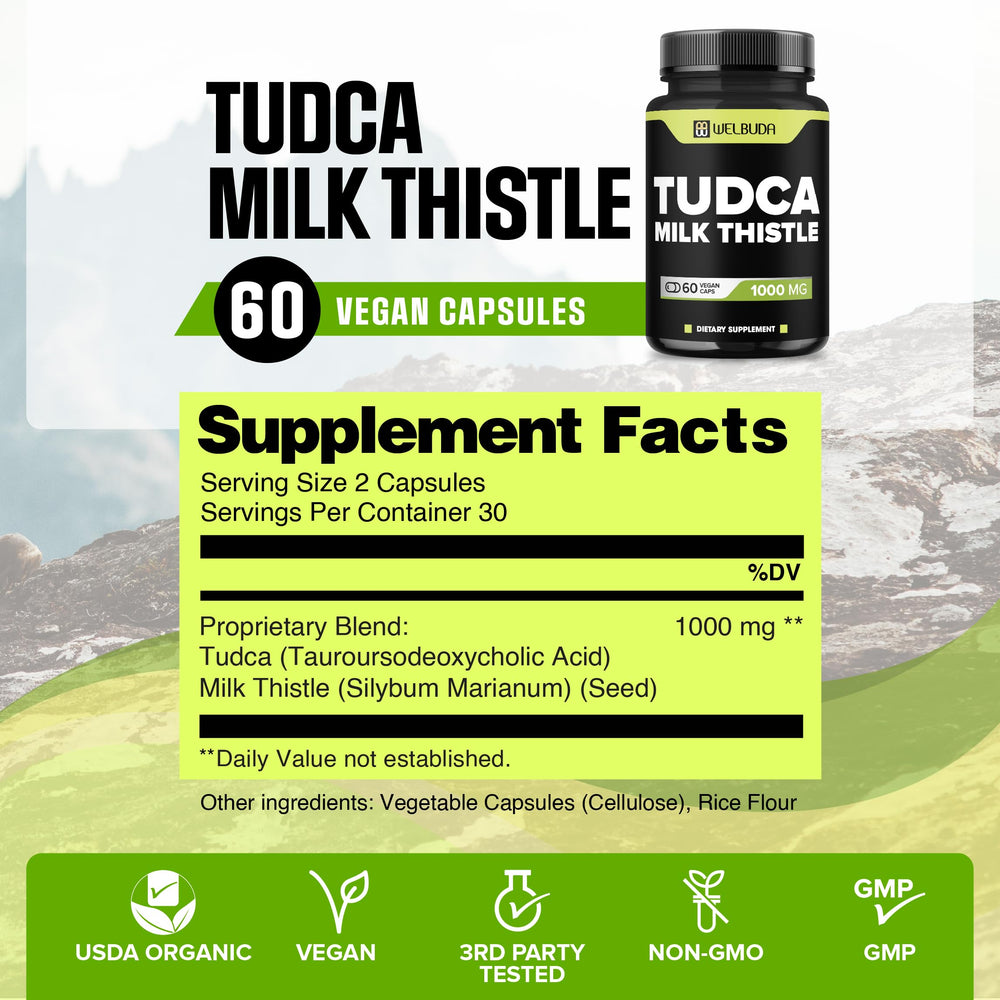 WELBUDA Tudca capsules closeup for easy daily intake