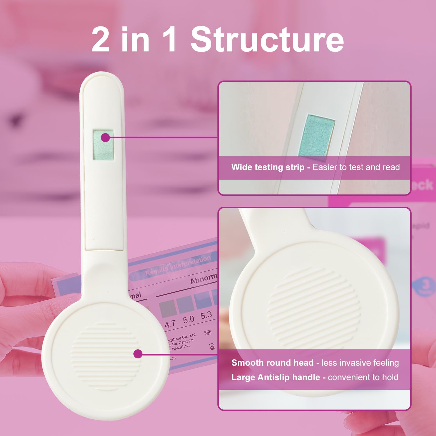 WelCheck extra-wide 5mm strips for clearer results.