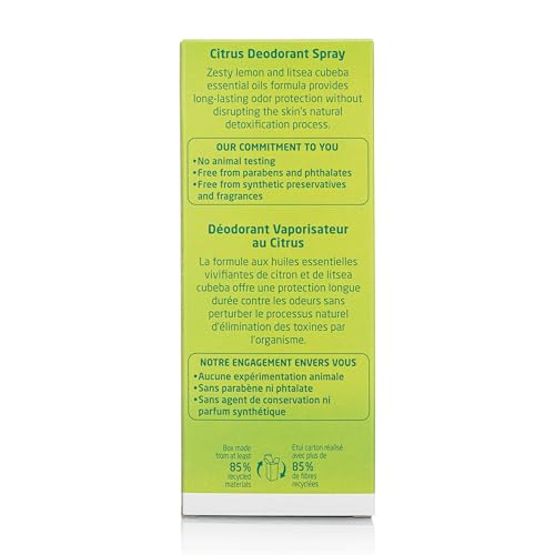 Weleda Citrus Deodorant litsea cubeba note close-up with fresh fragrance
