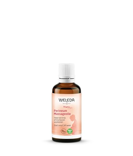 Weleda Perineum Massage Oil applied on skin to support perineal elasticity