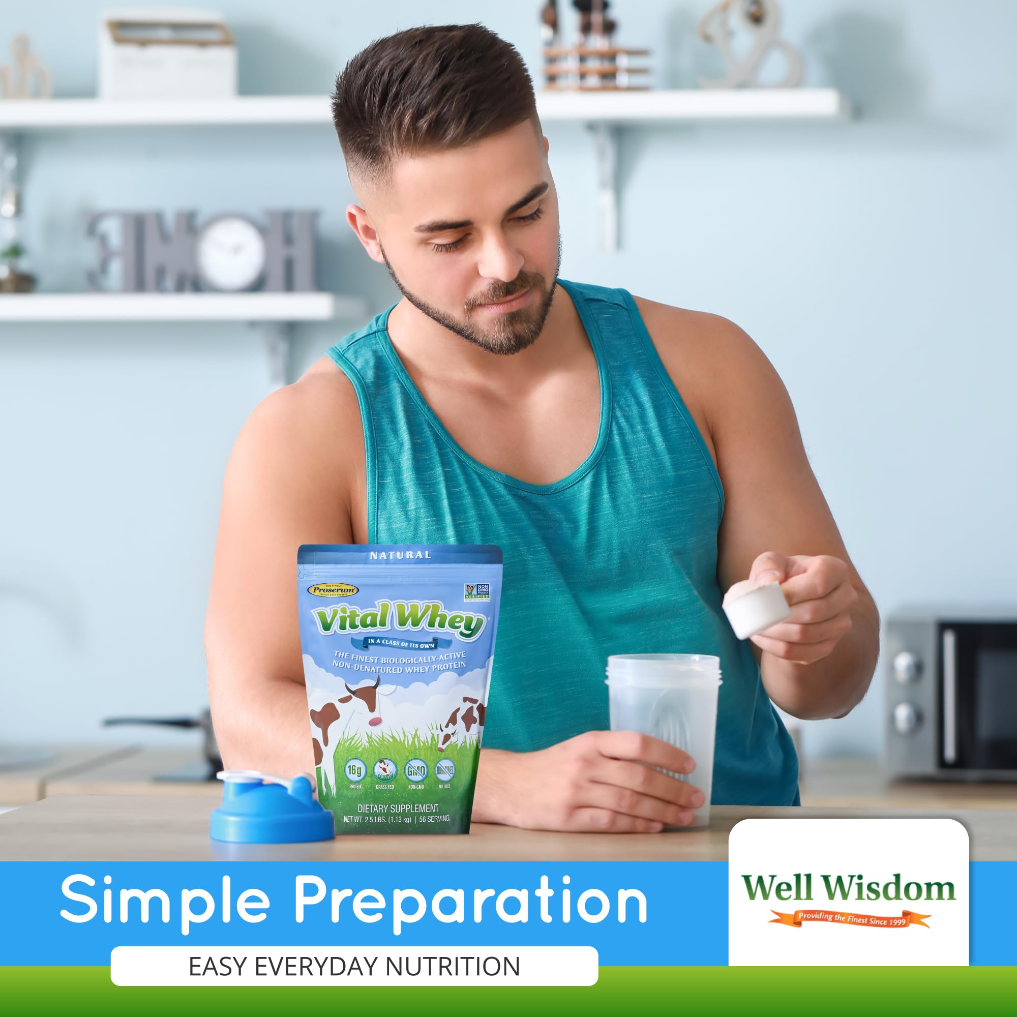 Well Wisdom Vital Whey family-use scene for all ages