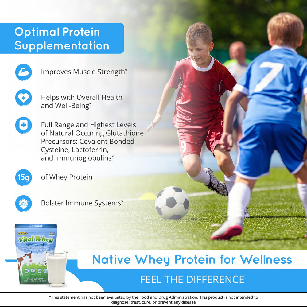 Well Wisdom Vital Whey ingredients highlighting natural, grass-fed origins
