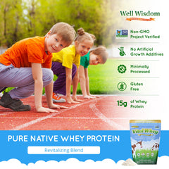 Well Wisdom Vital Whey shaker-mix demonstrates easy blending