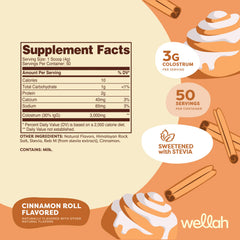 Wellah Colostrum 50 servings container; convenient multi-day supply for daily use.