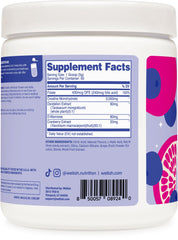 Wellah Creatina Monohidrato con diente de leon y arandano, complemento natural para entrenamiento