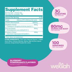 Wellah Creatine for Women scoop-dispense image showing easy daily dosing
