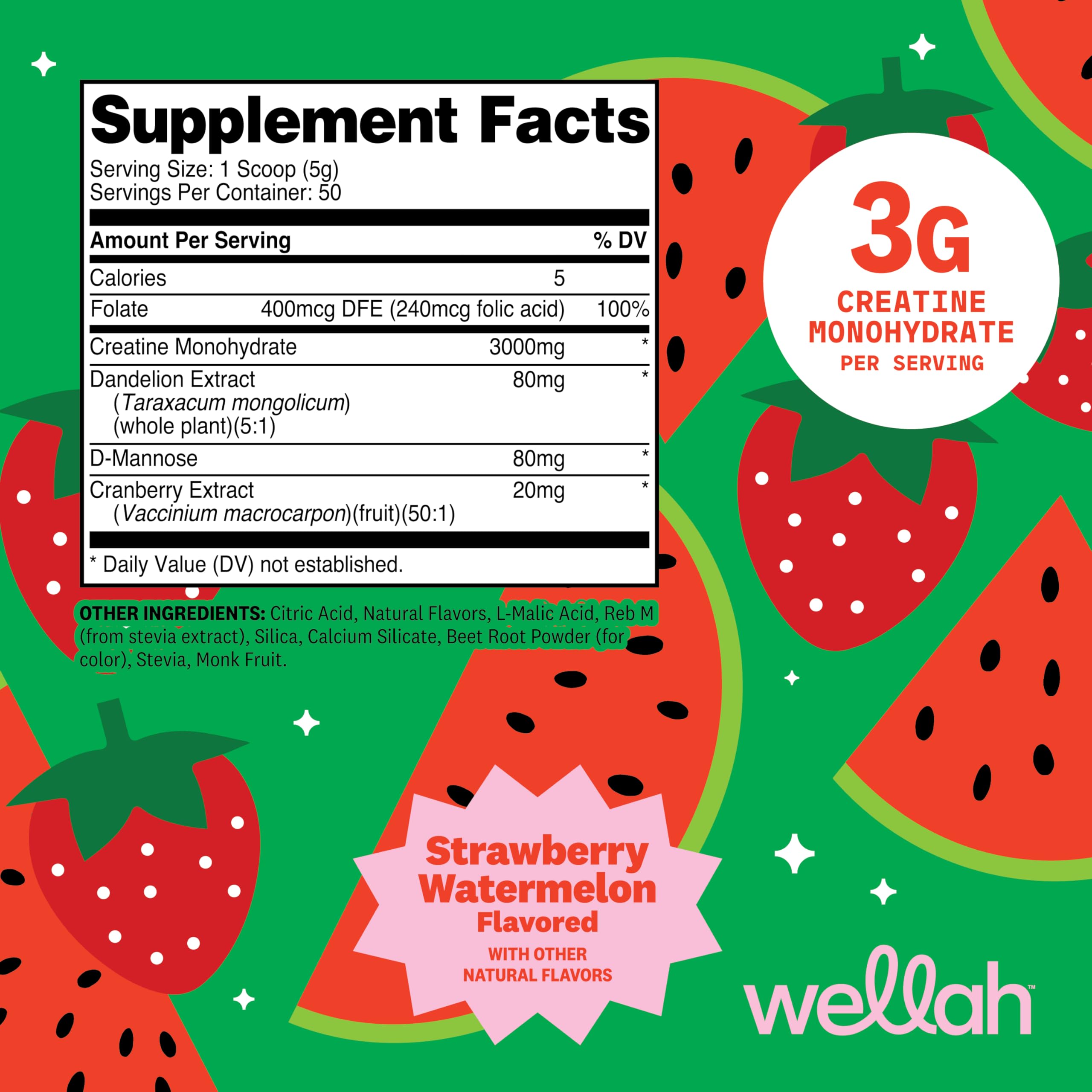 Wellah Creatine for Women scoop helps measure 3g for workouts.
