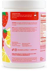 Wellah Electrolytes Powder Strawberry Lemonade scoop for easy measurement and mixing