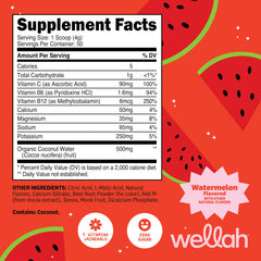 Wellah Electrolytes Powder Watermelon pour into glass for immediate hydration.