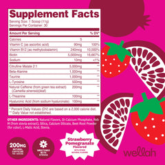 Wellah Get-Going packaging highlighting 30 servings for long-lasting training sessions.