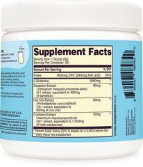 Wellah L-Glutamine GMP certification seal signals quality control.