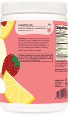 Wellah L-Glutamine container side view, emphasizing 50 servings and clean formulation.