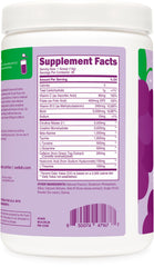 Wellah pre-workout grape label close-up highlighting ingredients and fitness benefits.
