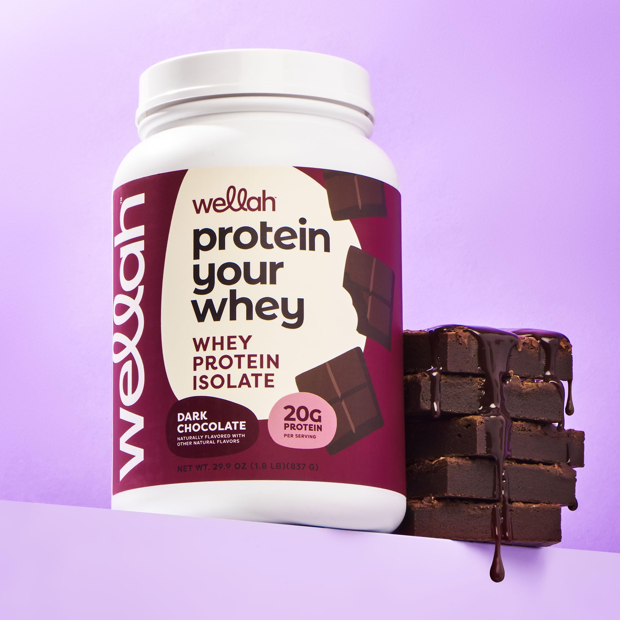 Wellah Protein Your Whey 30 servings packaging emphasizes long lasting supply