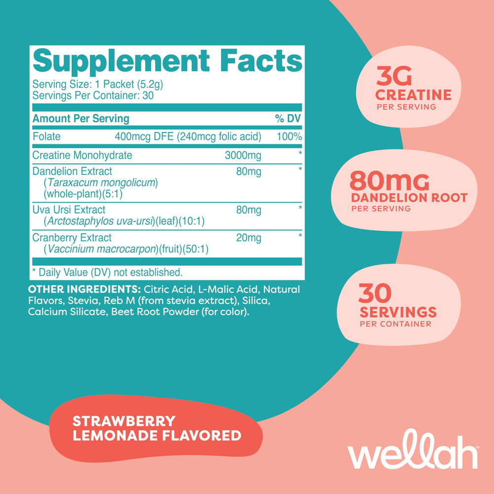 Wellah Pump-It-Up Creatine Strawberry Lemonade packets ideal for gym bags