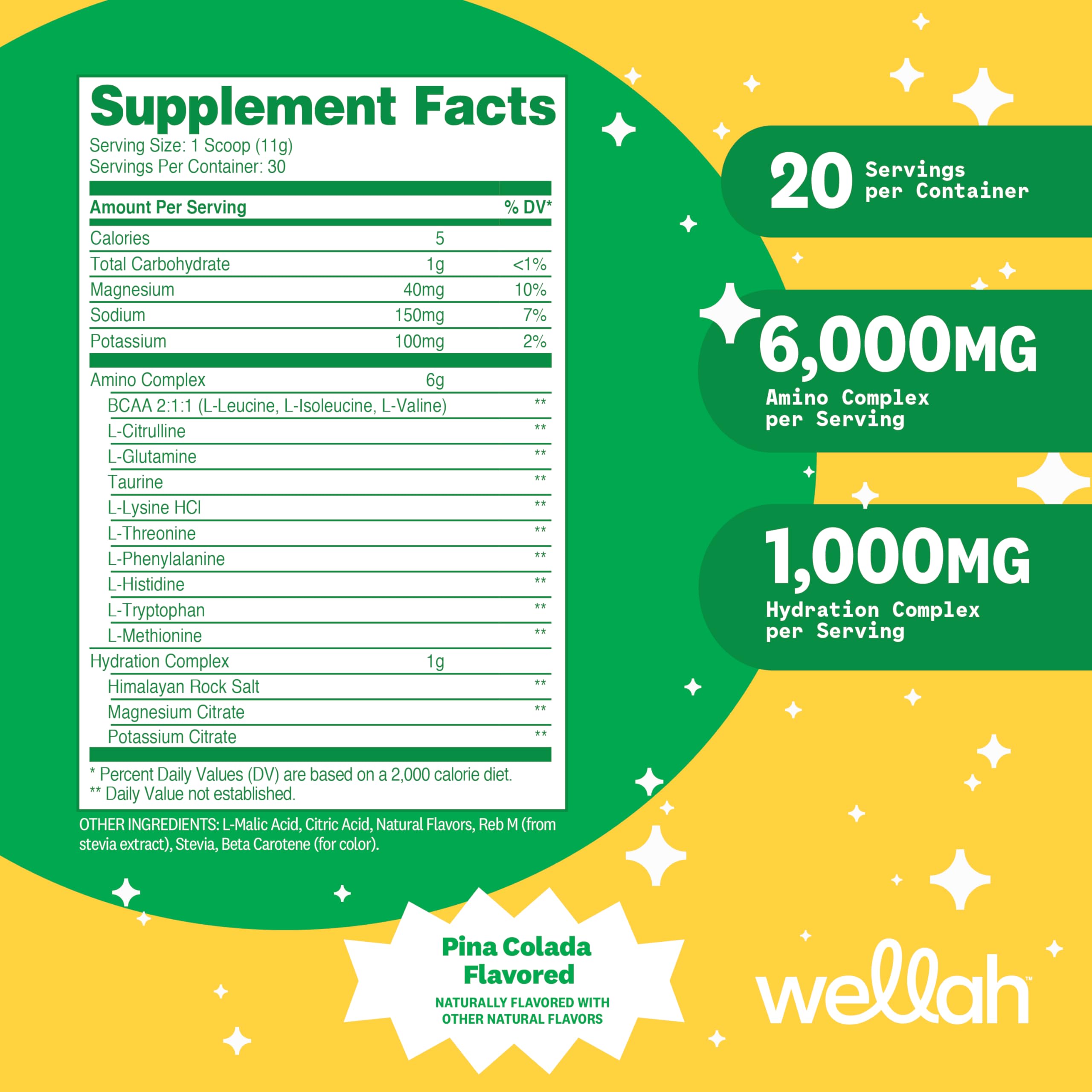 Pouring Wellah So Long Soreness BCAA into water for convenient daily hydration.