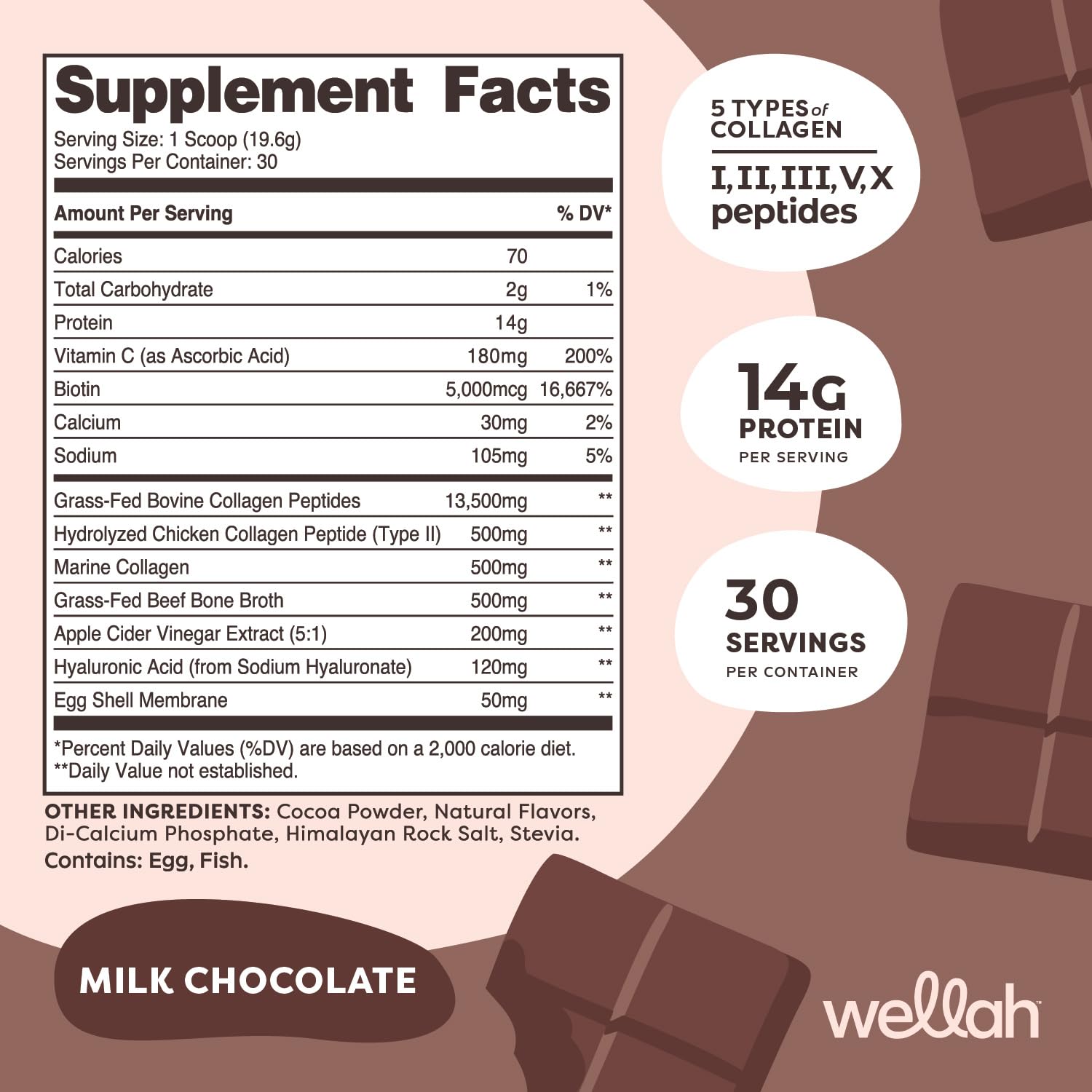 Wellah The Afterglow Chocolate being poured for daily protein intake.